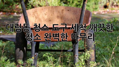 대림동 청소 도구 세척: 깨끗한 청소, 완벽한 마무리!